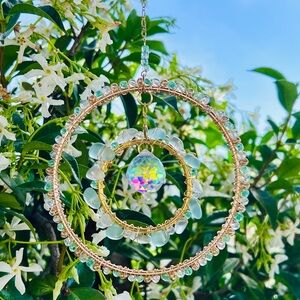 Iridescent Crystal Sun Catcher